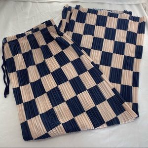 Blue and Pink Checkered Pants